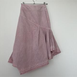 ファーファー(fur fur)のFURFUR ロングスカート  ピンク　フリーサイズ新品未使用(ロングスカート)