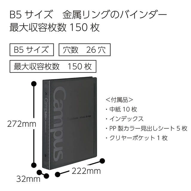 コクヨ(コクヨ)の新品Campusリングノート２冊セット（緑） インテリア/住まい/日用品の文房具(ノート/メモ帳/ふせん)の商品写真