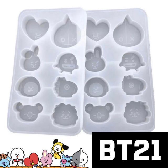 BTS BT21 アイストレー　シリコンモールド　型抜き エンタメ/ホビーのタレントグッズ(アイドルグッズ)の商品写真