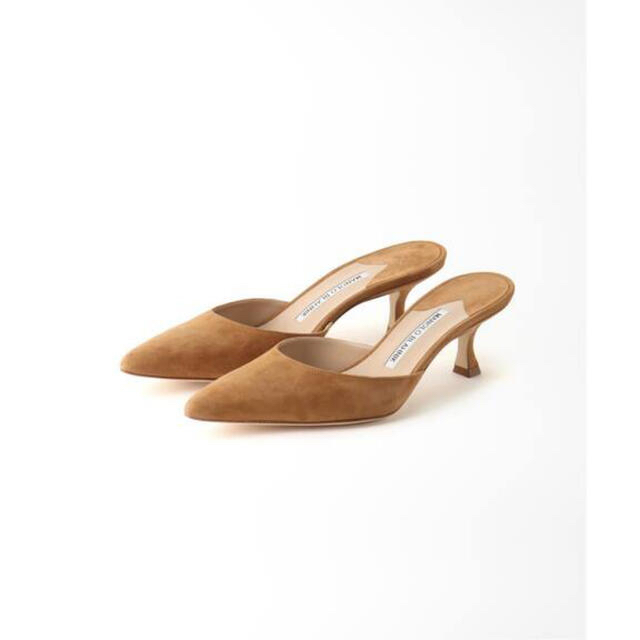 L'Appartement DEUXIEME CLASSE(アパルトモンドゥーズィエムクラス)の【MANOLO BLAHNIK】CAROLYEN MULE (suede) レディースの靴/シューズ(ミュール)の商品写真