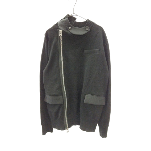 sacai - Sacai サカイ 21AW Wool Knit×Suiting Jacket ウールニットスーツジャケット ブラック 21-02553M