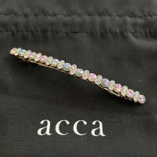 acca ビジュー　バレッタ　ブルーパープル