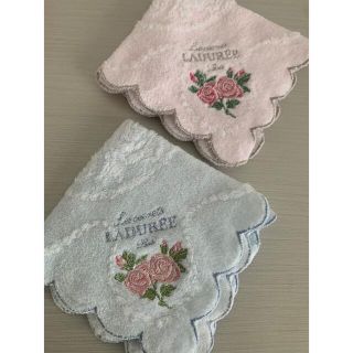 ラデュレ(LADUREE)のラデュレ　タオルハンカチ2枚(ハンカチ)