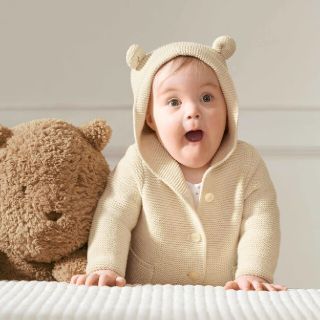 ベビーギャップ(babyGAP)のbabygap くま耳カーディガン 12‐18m(カーディガン/ボレロ)