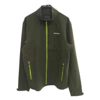 パタゴニア(patagonia)のPATAGONIA パタゴニア フルジップ ロゴ ナイロンジャケット グリーン 24020SP16(フライトジャケット)