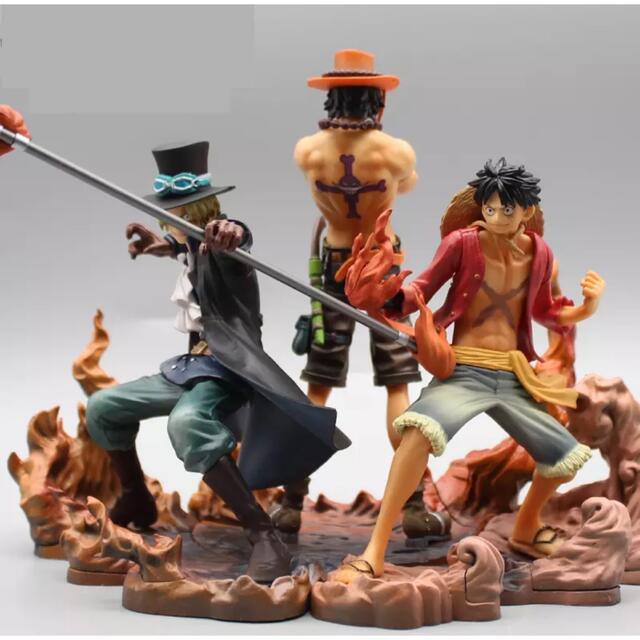 ONE PIECE ワンピース　フィギュア　D.エース，D.ルフィ，サボ　セット