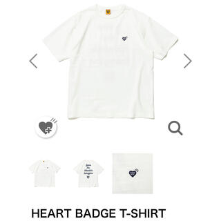 ヒューマンメイド(HUMAN MADE)のHUMAN MADE  HEART BADGE T-SHIRT  Lサイズ(Tシャツ/カットソー(半袖/袖なし))