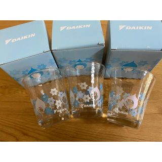 ダイキン(DAIKIN)の⭐︎さっち様専用⭐︎ ぴちょんくん　ガラスコップ　3点セット(食器)