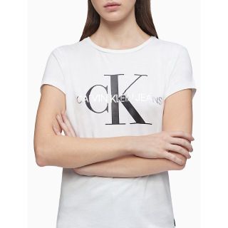 カルバンクライン(Calvin Klein)の新品未使用　直営店購入カルバンクライン■CKロゴTシャツ/レディース　(Tシャツ(半袖/袖なし))