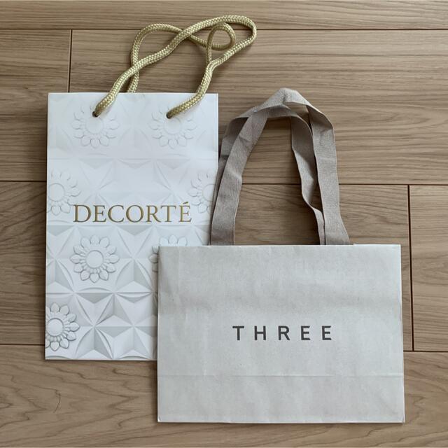 COSME DECORTE(コスメデコルテ)のDECORTE / THREE ショッパー レディースのバッグ(ショップ袋)の商品写真