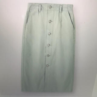 ジーユー(GU)の新品ミントグリーン　タイトスカート　gu Sサイズ(ロングスカート)