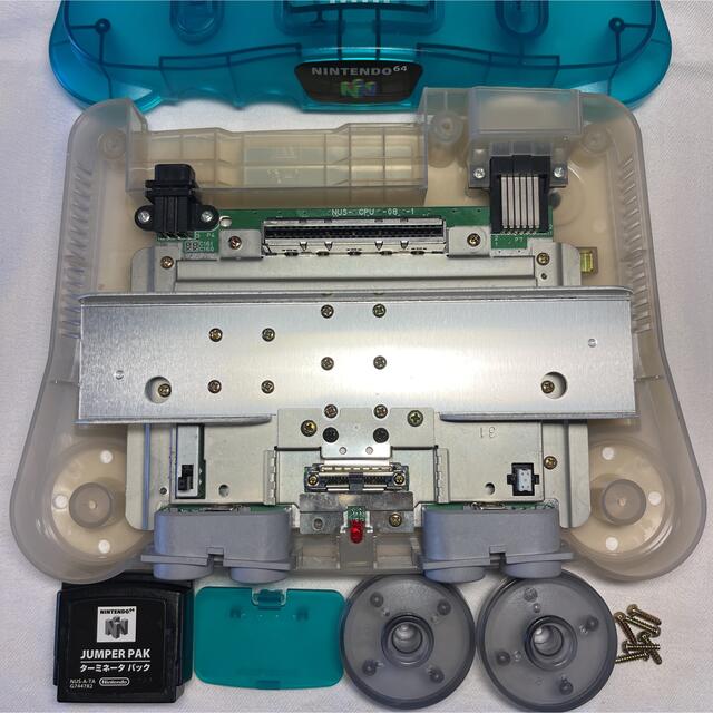 【状態良好】ニンテンドー64 本体 クリアブルー 任天堂純正 メンテ清掃済み 1