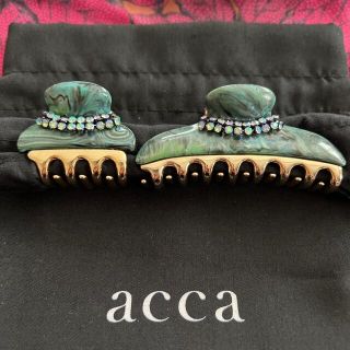 【新品】acca♡BI COLORE クリップsmall グリーンピーチ