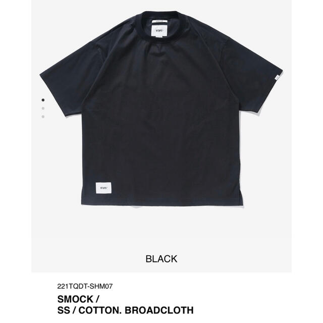 BLACK L 22SS WTAPS SMOCK / SS / COTTON. 1