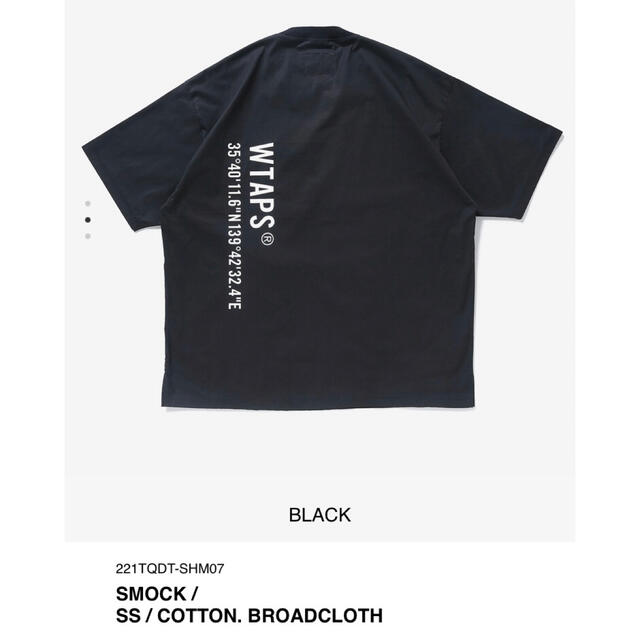 BLACK L 22SS WTAPS SMOCK / SS / COTTON. 2