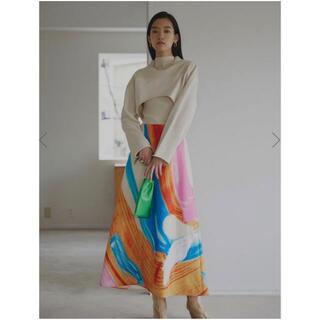 Ameri VINTAGE - AMERI  アメリ　HAILEY WAVE ART SKIRT  スカート