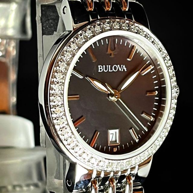 【新品未使用】BULOVA/ブローバ/レディース腕時計/お洒落/シルバー色/高級