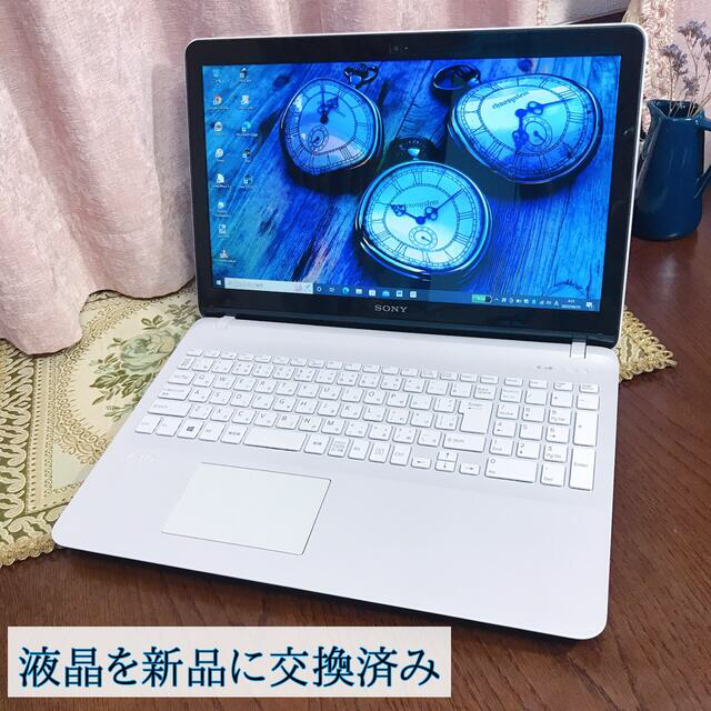 VAIO(バイオ)の☆お洒落☆美品☆大画面☆2014年夏☆第4世代i5 SSD320G メモリ8G スマホ/家電/カメラのPC/タブレット(ノートPC)の商品写真