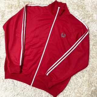 フレッドペリー(FRED PERRY)の【希少】フレッドペリー　トラックジャケット　ジャージ　赤　デカロゴ　ヴィンテージ(ジャージ)