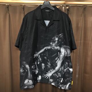 シュプリーム(Supreme)のwasted paris オープンカラーシャツ ブラック(シャツ)