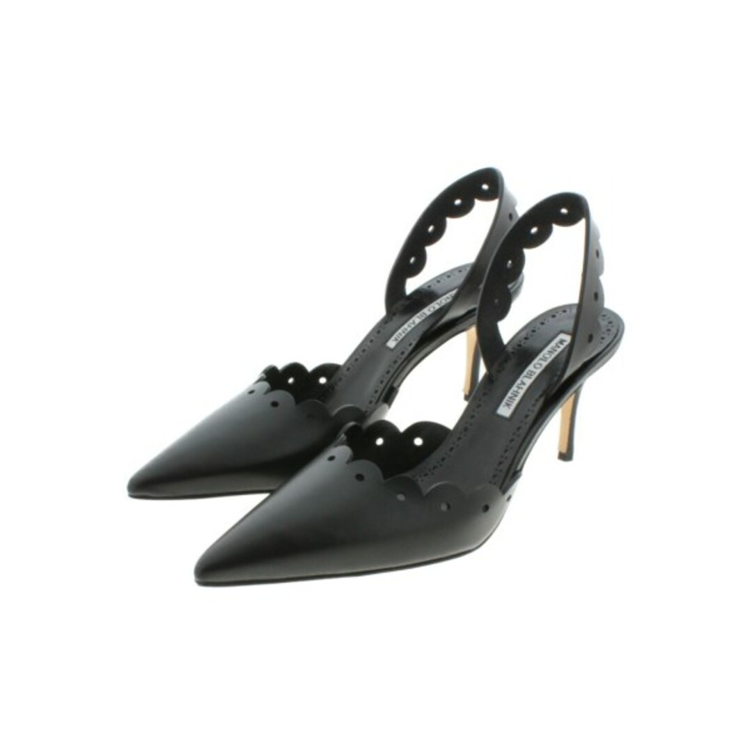 MANOLO BLAHNIK パンプス 36 1/2(23cm位) 黒レディース