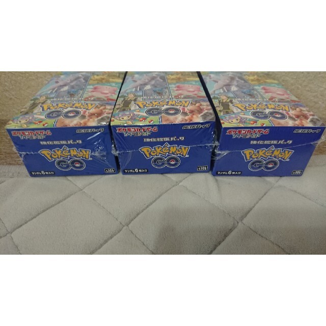 新品未開封 シュリンク付き ポケモンカードゲーム ポケモンGO 3BOX