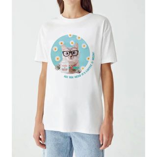 ポール&ジョーシスター(PAUL & JOE SISTER)のnala cat coffee tee(Tシャツ(半袖/袖なし))