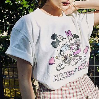 メリージェニー(merry jenny)のmerry jenny ミッキー&ミニーTシャツ(Tシャツ(半袖/袖なし))