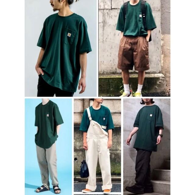 carhartt(カーハート)の【新品未使用品★Mサイズ】カーハート★Tシャツ★ハンターグリーン★半袖★HTG メンズのトップス(Tシャツ/カットソー(半袖/袖なし))の商品写真