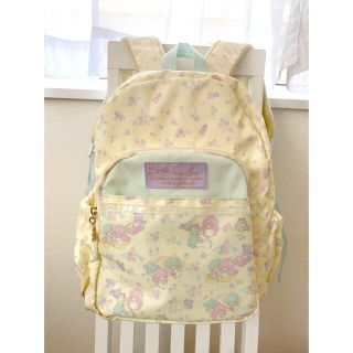 サンリオ(サンリオ)のリトルツインスターズ　キキララ　ラミネート　小花柄　キッズリュック　10L(リュックサック)