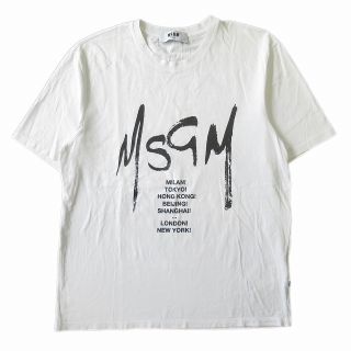 エムエスジイエム(MSGM)の19SS エムエスジーエム MSGM ロゴ プリント Tシャツ 半袖 M ●６ (Tシャツ/カットソー(半袖/袖なし))