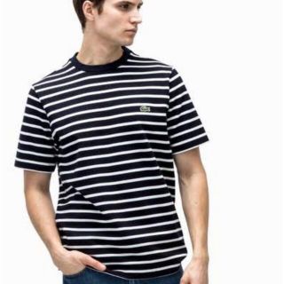 ラコステ(LACOSTE)の【新品値下げ済】LACOSTE コットンピケボーダーTシャツ (半袖)(Tシャツ/カットソー(半袖/袖なし))