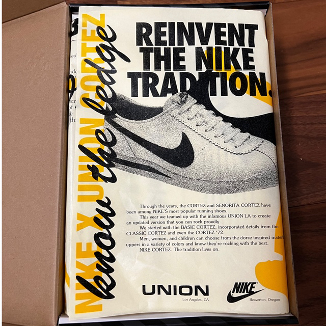 NIKE(ナイキ)の【29cm】Union × Nike Cortez Red/Beige メンズの靴/シューズ(スニーカー)の商品写真