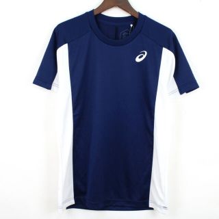 アシックス(asics)の[未使用品] asics アシックス Tシャツ　スポーツ　ネイビー　ショート(Tシャツ/カットソー(半袖/袖なし))