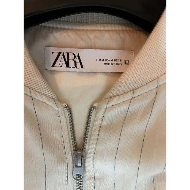 ZARA(ザラ)のザラ メンズZARA ストライプボンバージャケット MA1 ブルゾン メンズのジャケット/アウター(ブルゾン)の商品写真