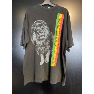 90'S 当時物　ラスタライオン　ヴィンテージTシャツ　ボブマーリー　USA製(Tシャツ/カットソー(半袖/袖なし))