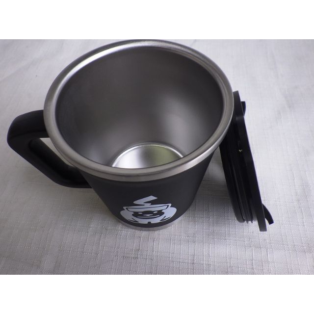 THERMO　MUG　ステンレス保温保冷マグカップ　未使用　黒 インテリア/住まい/日用品のキッチン/食器(タンブラー)の商品写真