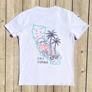 スタンダードカリフォルニア(STANDARD CALIFORNIA)の刺繍仕上げでおしゃれ◎カリフォルニアエンブロイダリーポケットTシャツ　M WTW(Tシャツ/カットソー(半袖/袖なし))