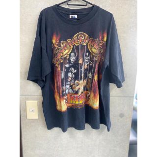 90'S 当時物　KISS  ヴィンテージTシャツ　 XL(Tシャツ/カットソー(半袖/袖なし))