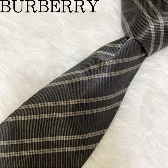BURBERRY(バーバリー)のBURBERRY London ネクタイ ストライプ シルク100％ ホースロゴ メンズのファッション小物(ネクタイ)の商品写真