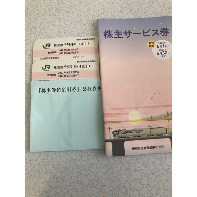 JR東日本株主優待2枚　株主サービス券