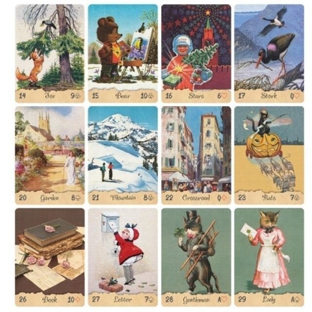 ポストカード風 ルノルマンカード オラクルカード タロットカード 占い デッキ エンタメ/ホビーのアニメグッズ(カード)の商品写真