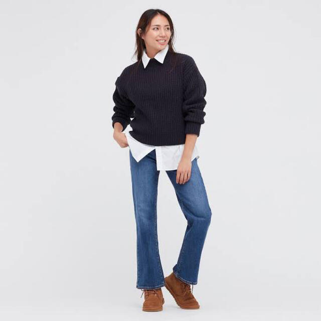 UNIQLO(ユニクロ)のUNIQLO フレアハイライズジーンズ レディースのパンツ(デニム/ジーンズ)の商品写真