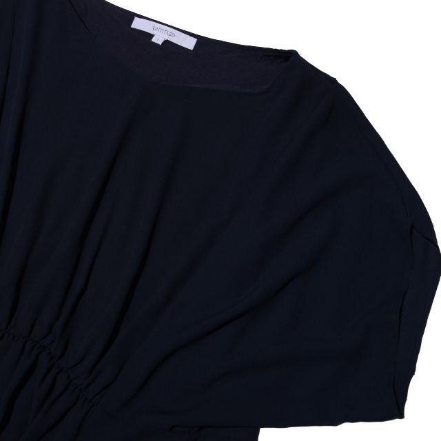 UNTITLED(アンタイトル)の アンタイトル　ジョーゼットシフォン　ウエストシャーリング　プルオーバーブラウス レディースのトップス(シャツ/ブラウス(半袖/袖なし))の商品写真