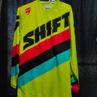 【ほぼ未使用】SHIFT モトクロスジャージ　ホワイトレーベル(モトクロス用品)