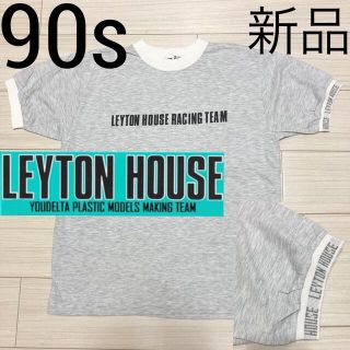 90s◆LEYTON HOUSE レイトンハウス◆リブロゴ レーシング Tシャツ