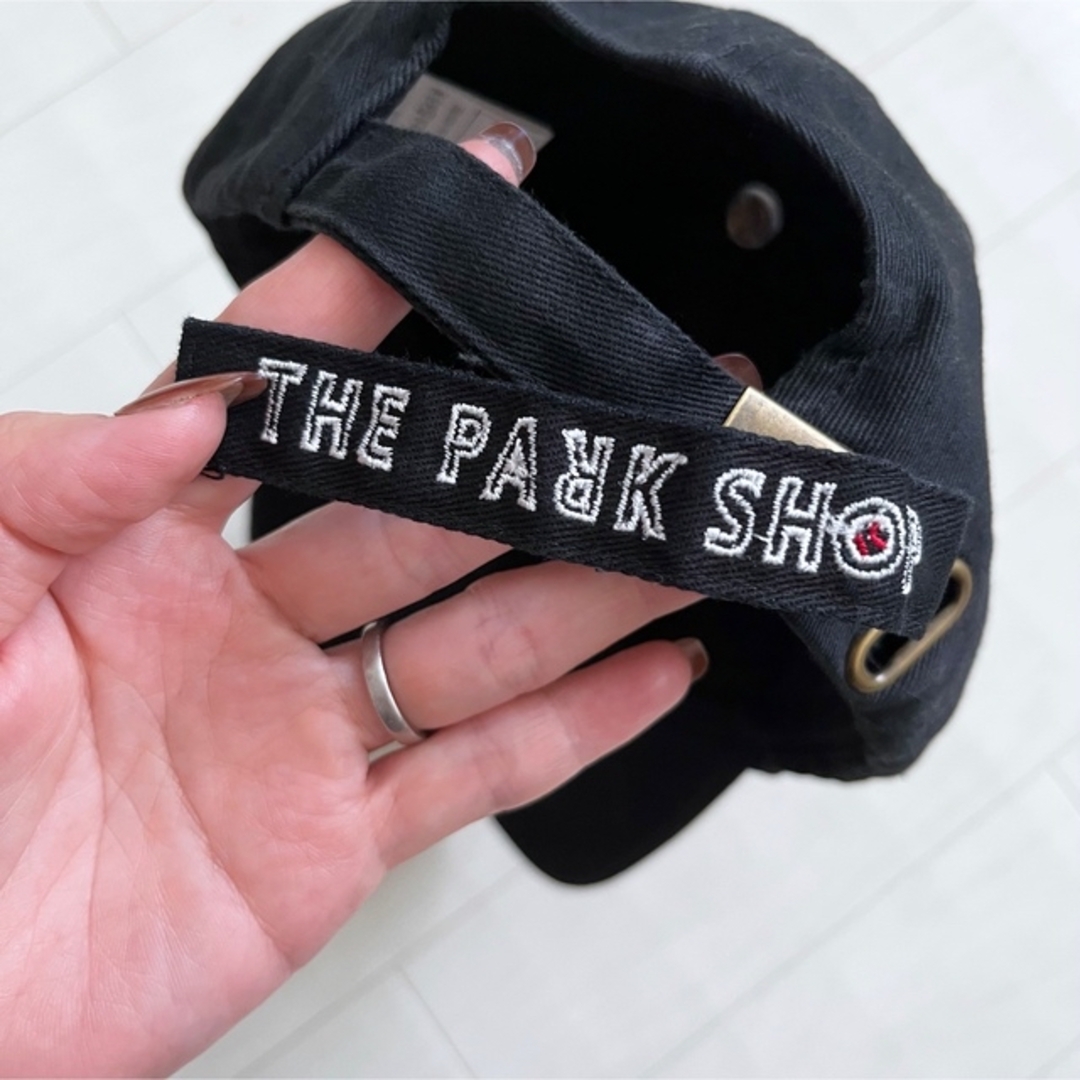 こども ビームス(コドモビームス)の美品★THE PARK SHOP ロゴ刺繍キッズキャップ キッズ/ベビー/マタニティのこども用ファッション小物(帽子)の商品写真