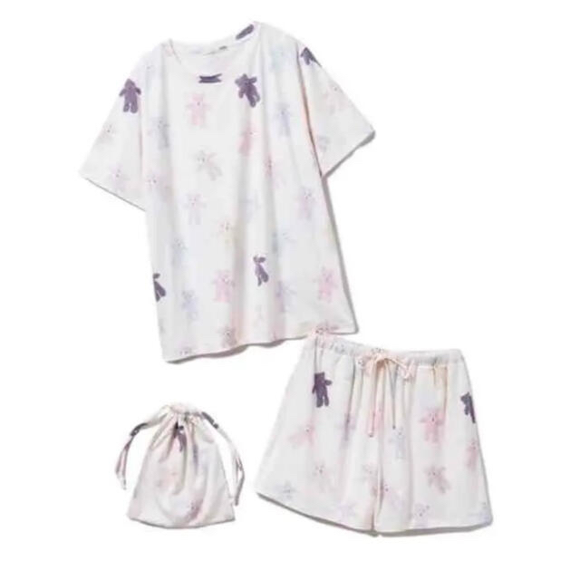 新品 ジェラートピケ オンライン限定 ベアTシャツ&ショートパンツ