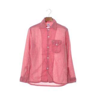 ポストオーバーオールズ(POST OVERALLS)のPOST O'ALLS ポストオーバーオールズ カジュアルシャツ XS ピンク 【古着】【中古】(シャツ)