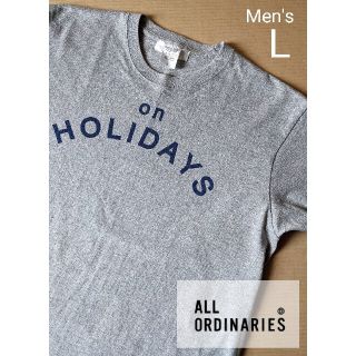 オールオーディナリーズ(ALL ORDINARIES)のALL ORDINARIES 半袖 Tシャツ L 杢グレー(Tシャツ/カットソー(半袖/袖なし))